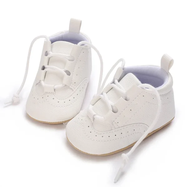 Newborn Baby Boys' Shoes Moccasin Fashion Casual Sports Shoes White Baptist Soft Sole Anti Slip First Step - Image 6