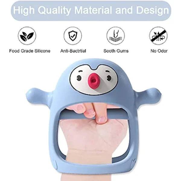 Never Drop Silicone Teething Toys for Babies,Infant Hand Teether Pacifiers Breastfeeding Babies, Teethers Toy For New Born - Image 3