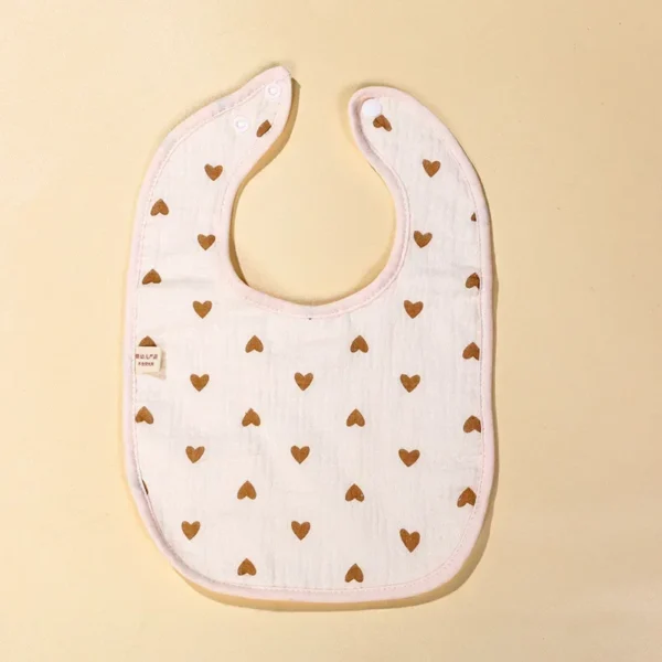 Cotton Gauze Baby Bib Babies Accessories Newborn Baby Apron Feeding Bib 6 Layer Muslin Burp Cloths Kids Saliva Towel New Born - Image 6