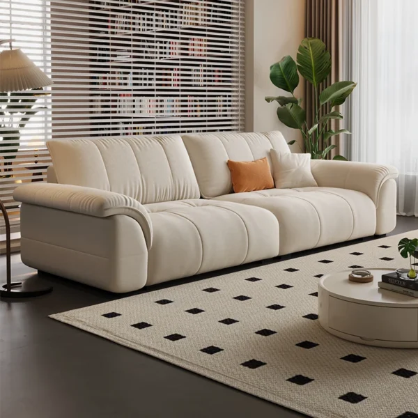 European Modern Theater Living Room Sofa Pink 3 Seater Cream Clouds Couch Customized Reading Sofa Sala De Estar Home Furniture - Image 2
