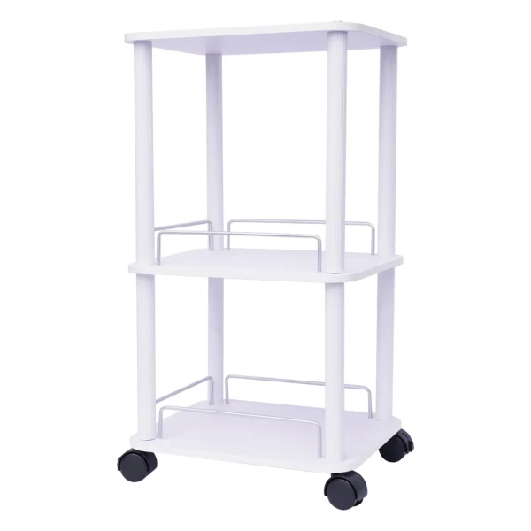 Beauty Salon Trolley Cart Pedestal Rolling Cart Salon Spa Stand Roller Trolley with Wheel Beauty Instrument Tray Rolling Cart - Image 2