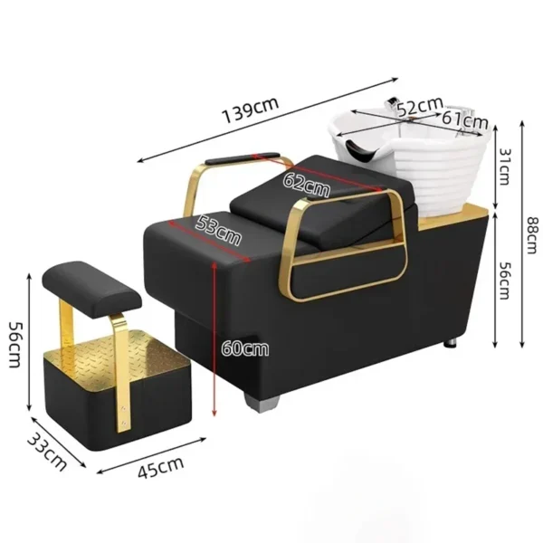 Beauty Salon Washing Chair Professional Hair Spa Massage Bed Stylist Shampoo Basin Hairdressing Stock Cama Abatible Makeup - Image 9