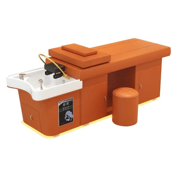 Head Spa Massage Bed Salon Furniture with Water Circulation Fumigation Shampoo Bed - Image 6