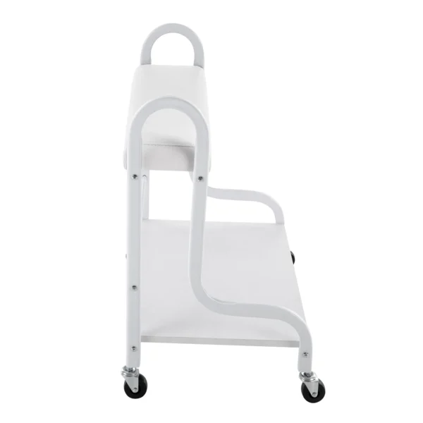 Manicure Pedicure Salon Trolley Nail Station Spa Foot Stool Beauty Storage Cart with Wheels - Image 4
