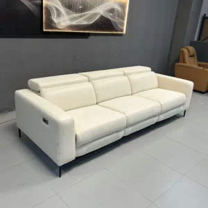 Linlamlim Modern Fabric Dual Motors Sofa Set with Power Recliners, Cloth Couch Multifunctional Theater Electric Reclining Seats