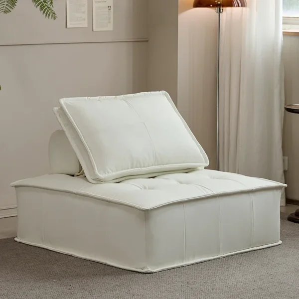 Nordic Modern Lazy Living Room Sofa Puffs Theater Designer White Modular Couch Ergonomic Soft Canape Salon Living Room Furniture - Image 5