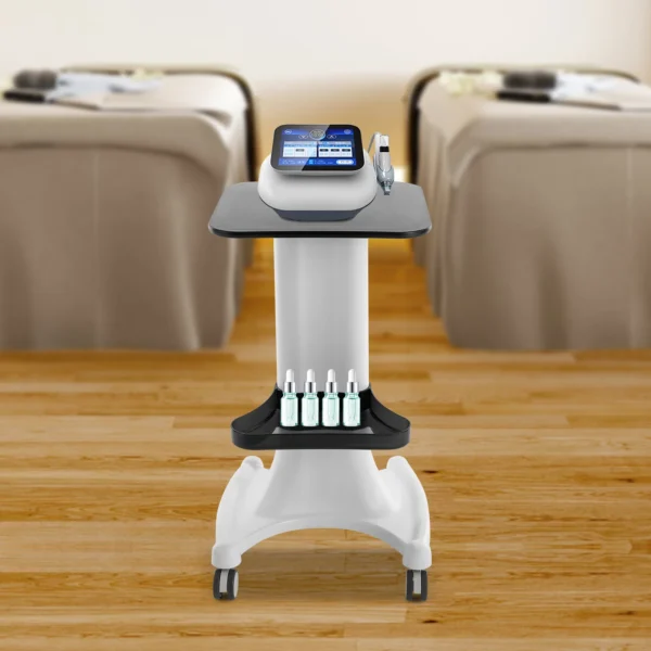 2 Tiers Salon Trolley Hairdressing Rolling Cart Beauty Tray SPA Storage Equipment Machine Organizer on Wheels - Image 4
