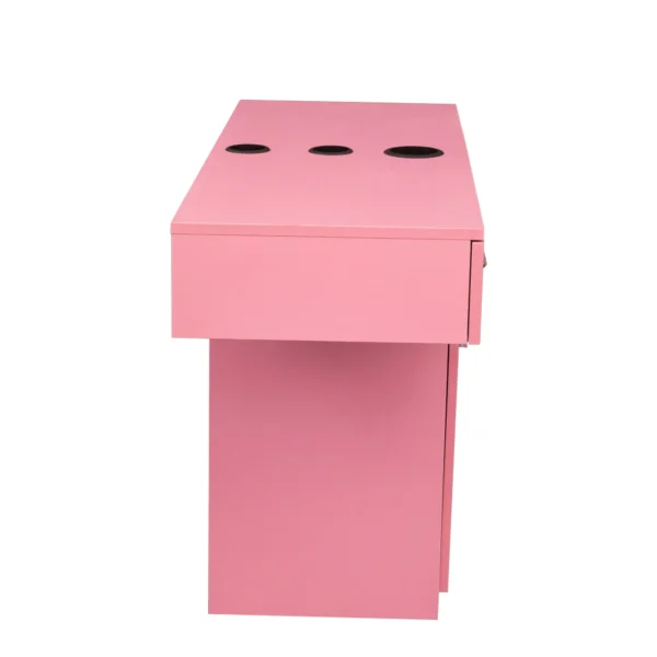 Wall Mount Barber Salon Station Salon Storage Hair Stylist Equipment Set w Appliance Holders Lockable Drawers Storage Cabinet - Image 5