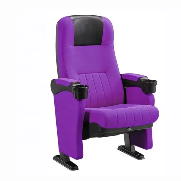 Free Design Theater Furniture Modern Folding VIP Cinema Chairs Theater Seats With Cup Holder - Image 5