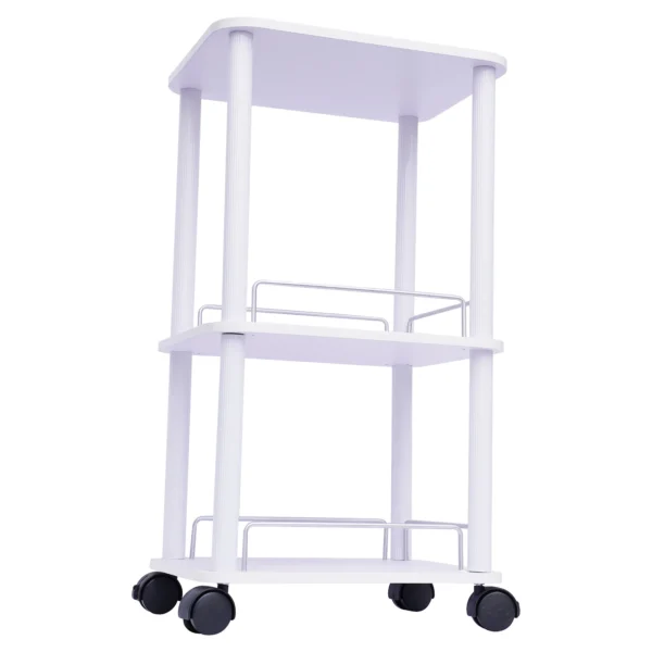 Beauty Salon Trolley Cart Pedestal Rolling Cart Salon Spa Stand Roller Trolley with Wheel Beauty Instrument Tray Rolling Cart - Image 3