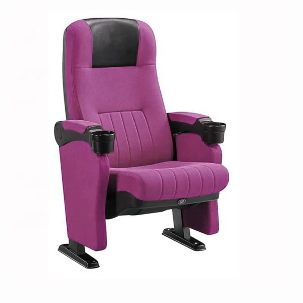 Free Design Theater Furniture Modern Folding VIP Cinema Chairs Theater Seats With Cup Holder - Image 6