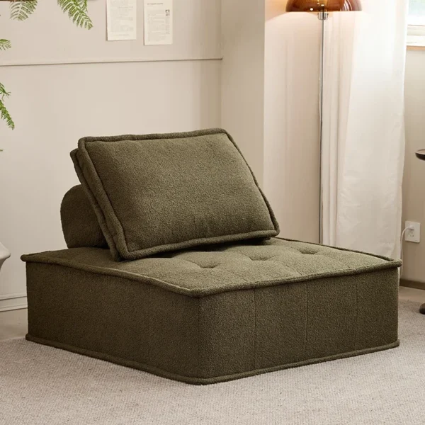 Nordic Modern Lazy Living Room Sofa Puffs Theater Designer White Modular Couch Ergonomic Soft Canape Salon Living Room Furniture - Image 2