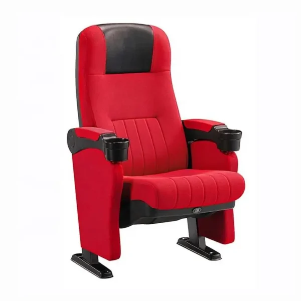 Free Design Theater Furniture Modern Folding VIP Cinema Chairs Theater Seats With Cup Holder - Image 4
