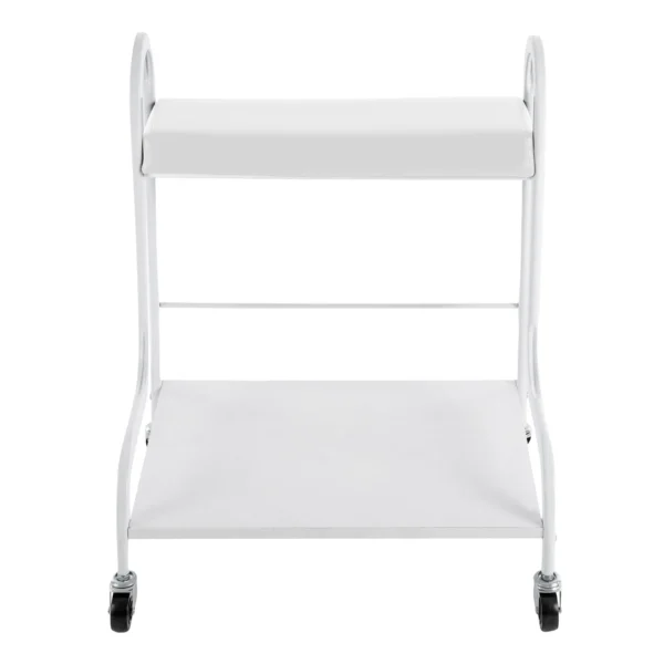 Manicure Pedicure Salon Trolley Nail Station Spa Foot Stool Beauty Storage Cart with Wheels - Image 2