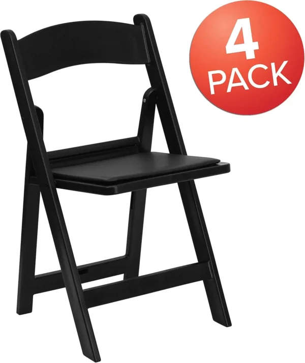 Flash Furniture Hercules Series Folding Chairs For Weddings And Formal Events, Stackable Commercial Event Seats With 1,000-Lb. - Image 4