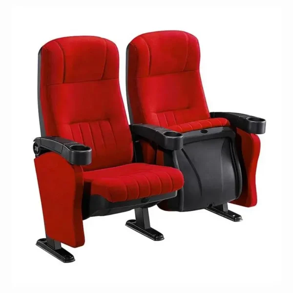 Free Design Theater Furniture Modern Folding VIP Cinema Chairs Theater Seats With Cup Holder - Image 2
