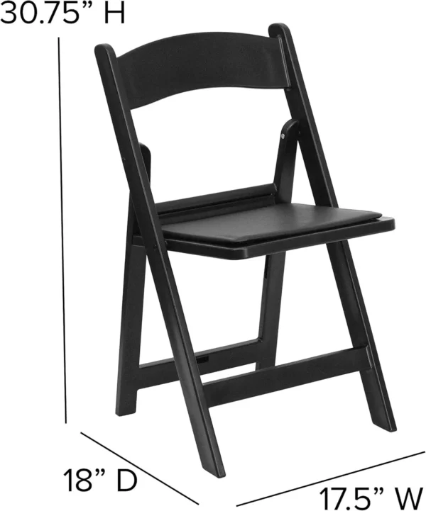 Flash Furniture Hercules Series Folding Chairs For Weddings And Formal Events, Stackable Commercial Event Seats With 1,000-Lb.