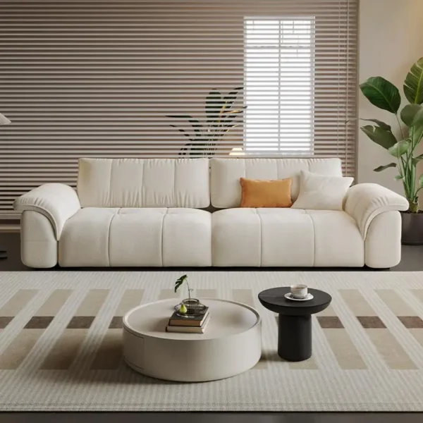 European Modern Theater Living Room Sofa Pink 3 Seater Cream Clouds Couch Customized Reading Sofa Sala De Estar Home Furniture - Image 5