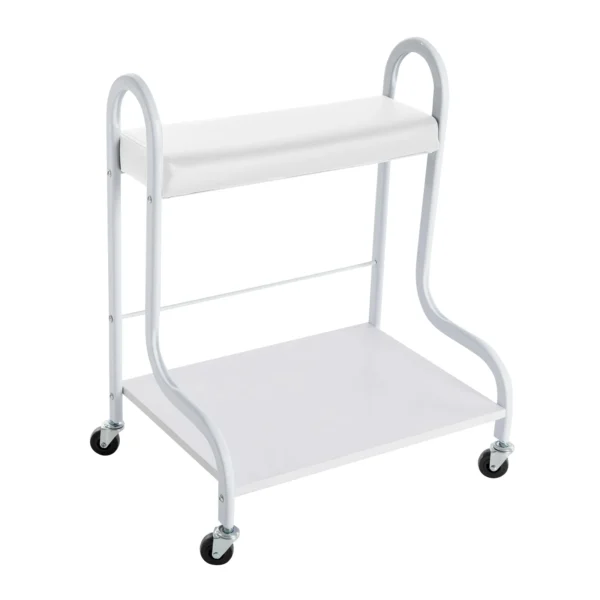 Manicure Pedicure Salon Trolley Nail Station Spa Foot Stool Beauty Storage Cart with Wheels - Image 3