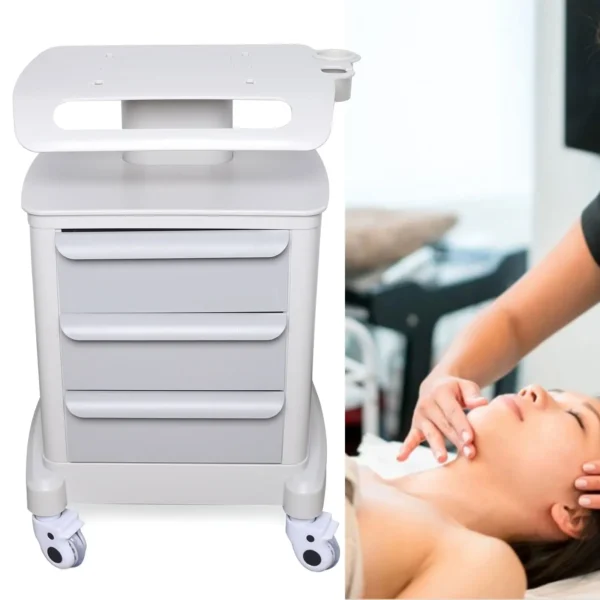 3 layer Salon Trolley Cosmetic Instrument Cart SPA Stand Desktop Storage Rack For Beauty Machines - Image 4