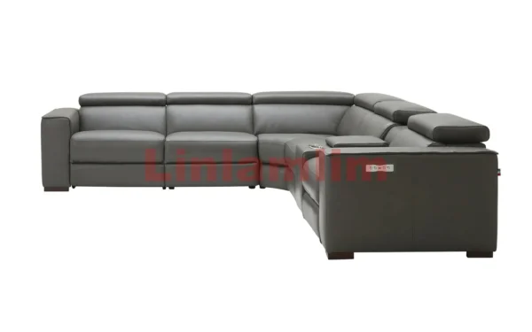 MINGDIBAO Electric Dual Motor Recliners with Adjustable Headrest & Cup Holder Genuine Leather Power Reclining Sofa Theater Seats - Image 3