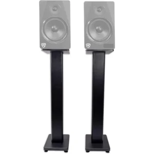 Rockville 2) 28" Inch Bookshelf Speaker Stands Surround Sound Home Theater